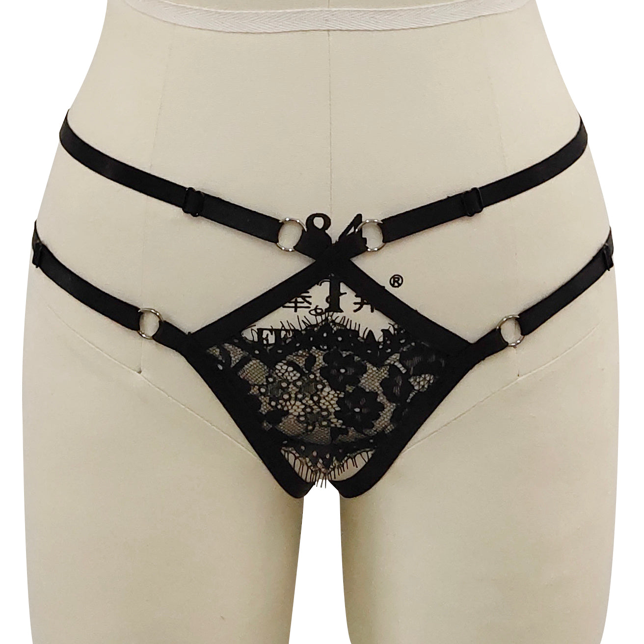 Strappy Crotchless Pantie L0094