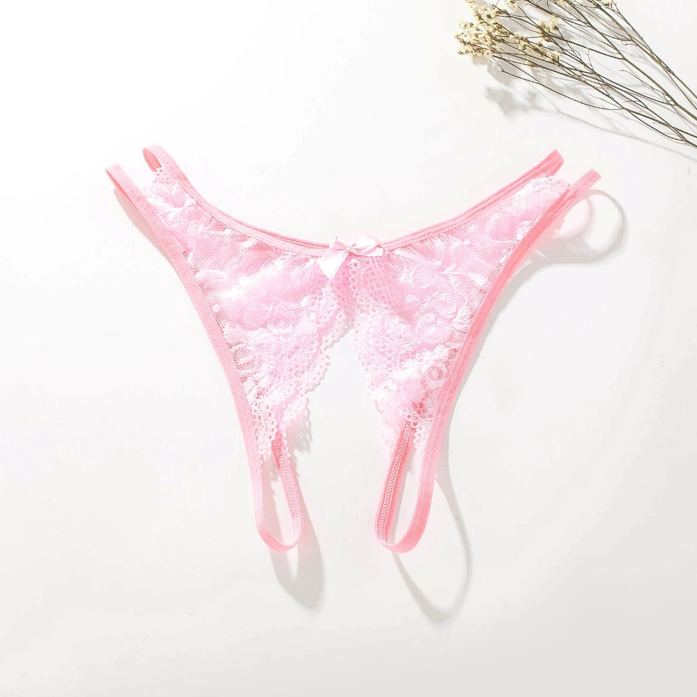 Lace Crotchless Panties 2184
