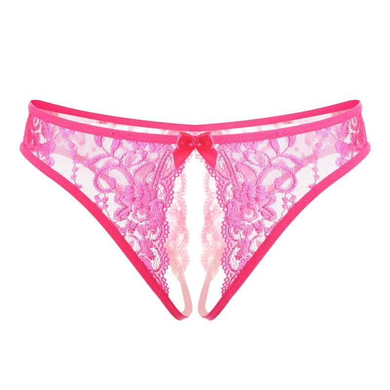 Lace Crotchless Panties 2184
