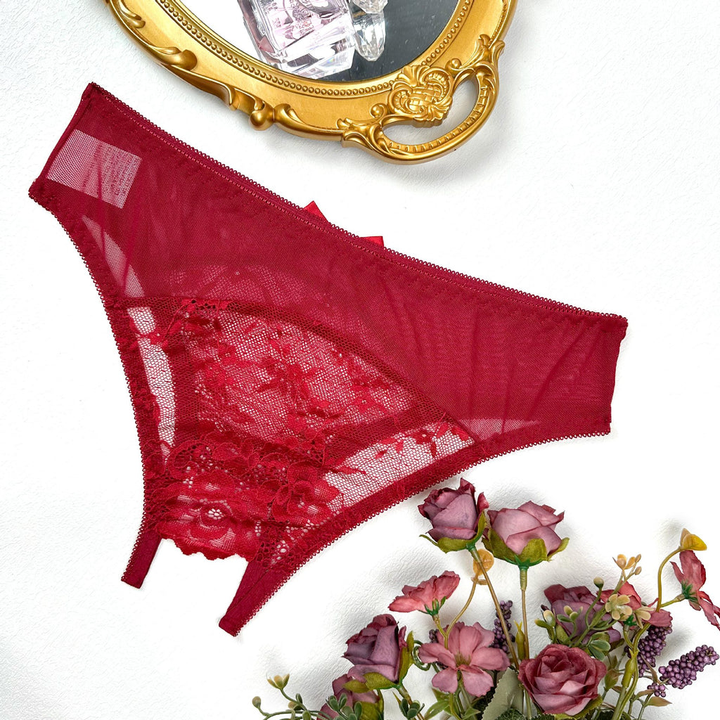 Light Lace Crotchless Brief 7671
