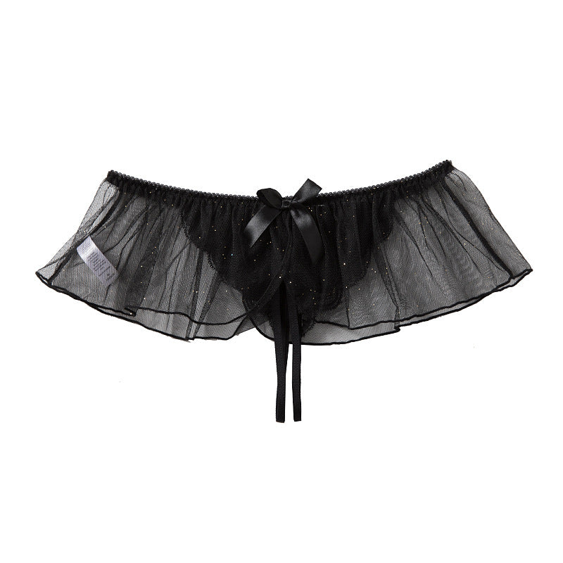 Starlight Tease Open-Crotch Skirted Panty C715