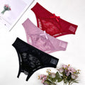 Light Lace Crotchless Brief 7671