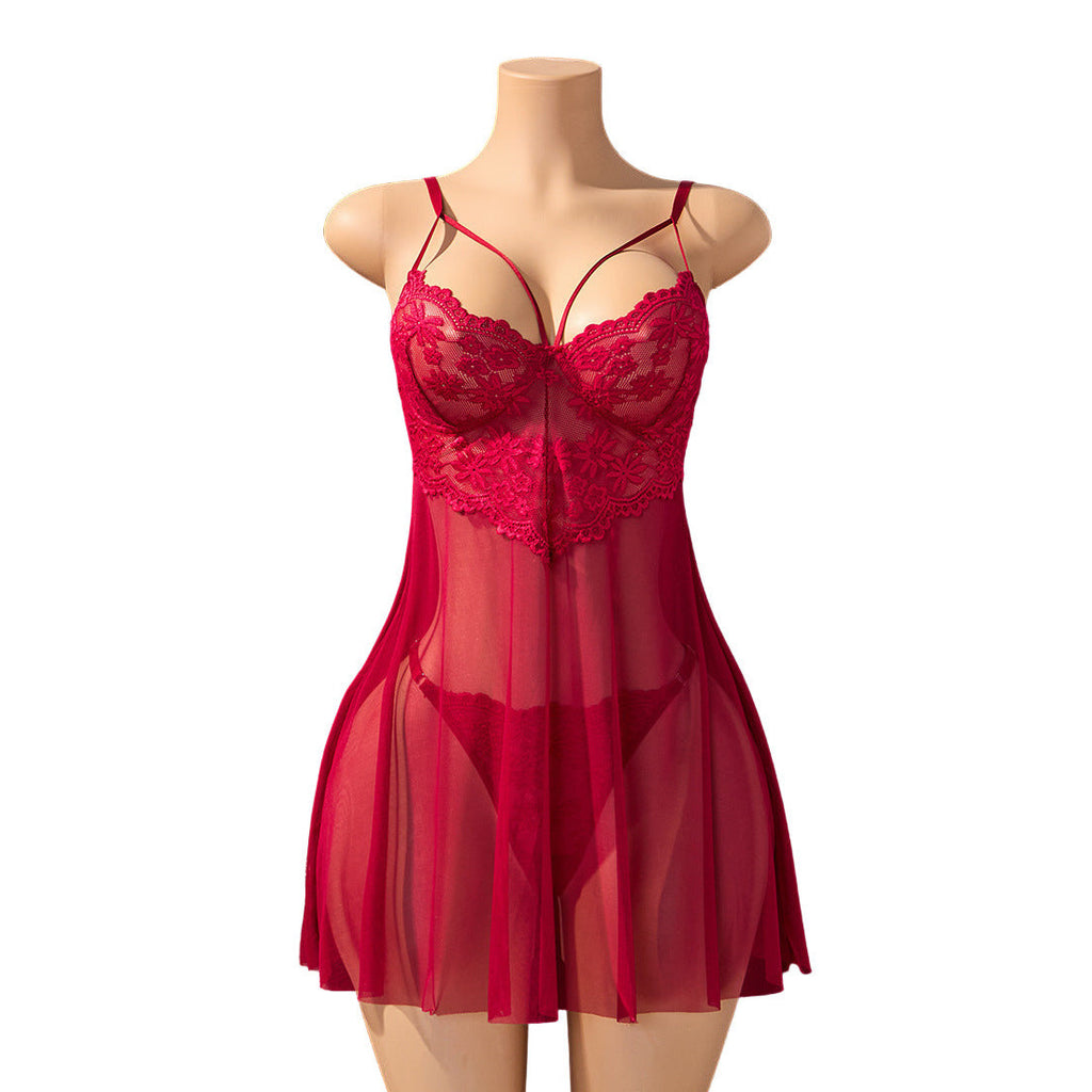 Sheer Lacy Dress Set ZA825096