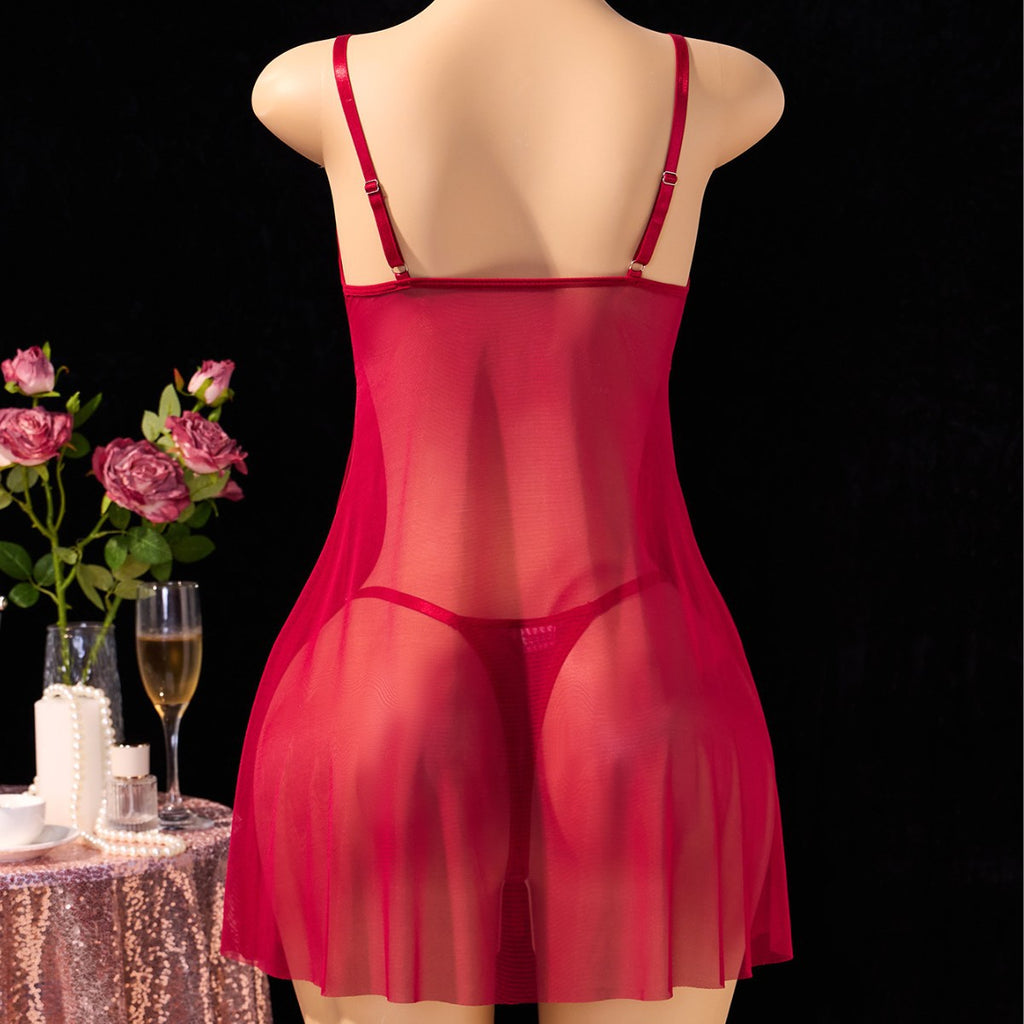 Sheer Lacy Dress Set ZA825096