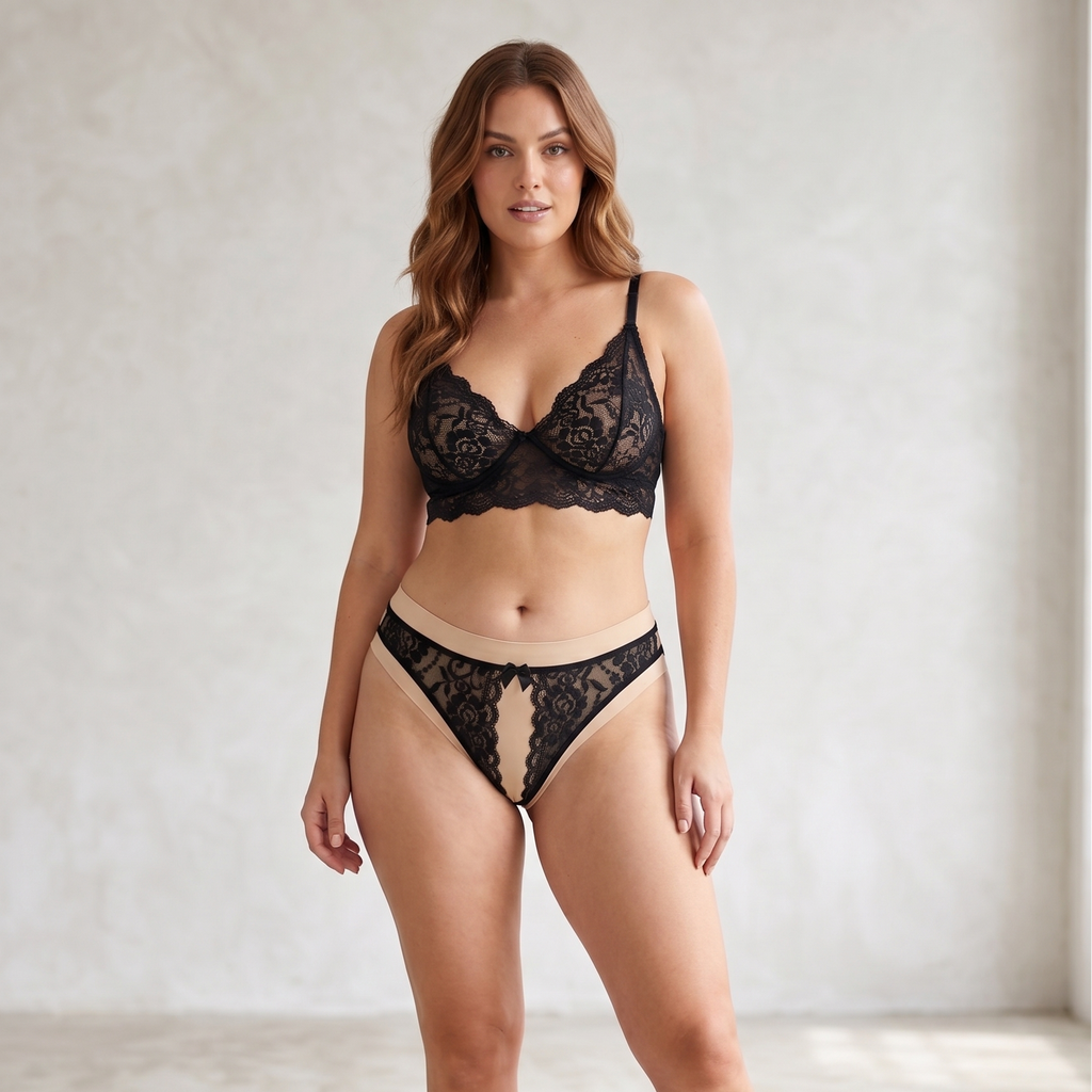 Most-Loved Lace Crotchless Briefs 2184