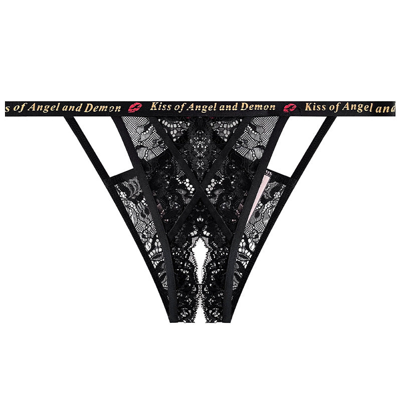 Crotchless Lace Bikini Set (Bra with Panties) 72005