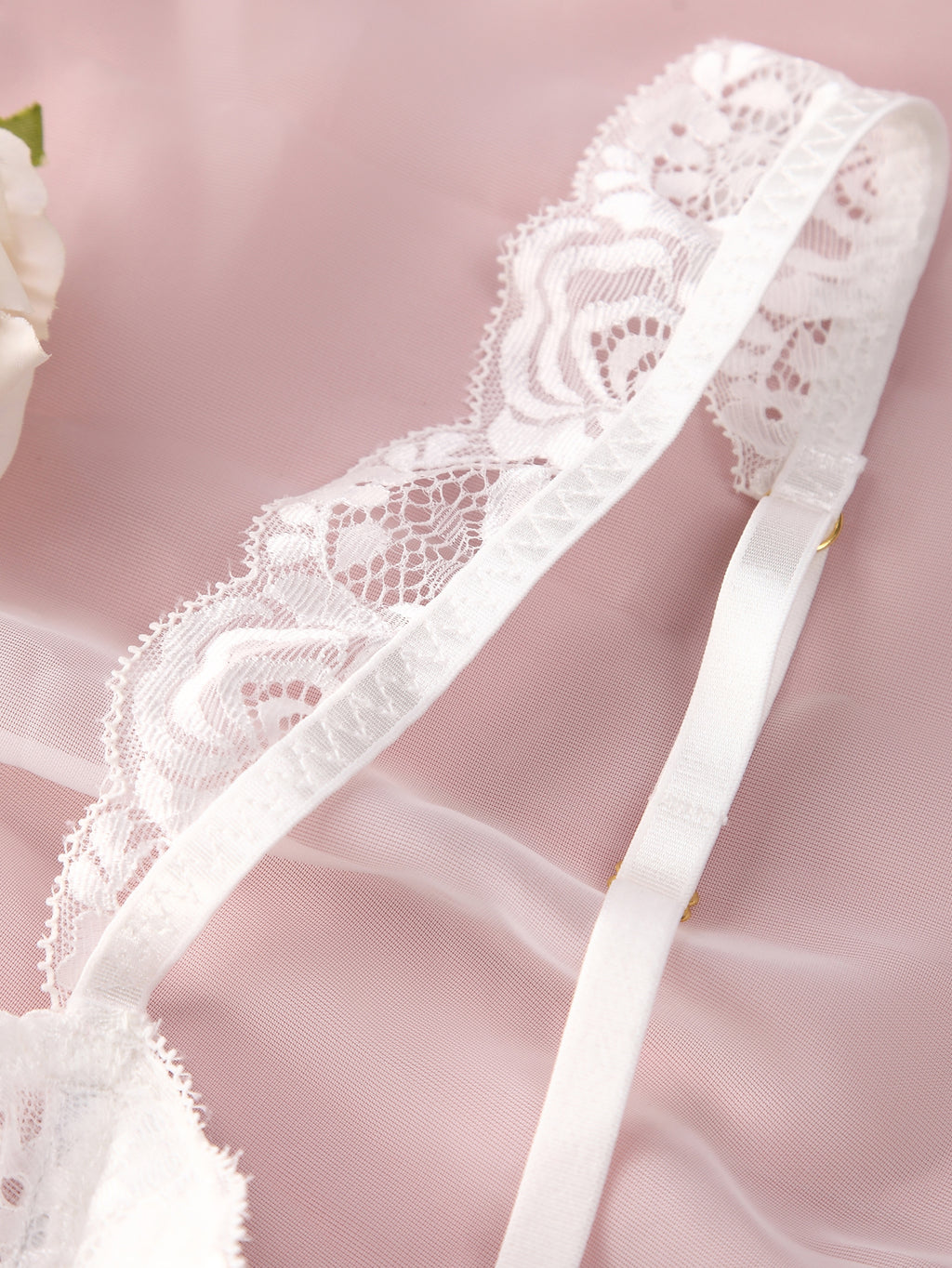 Crotchless Lace Bikini Set 91128