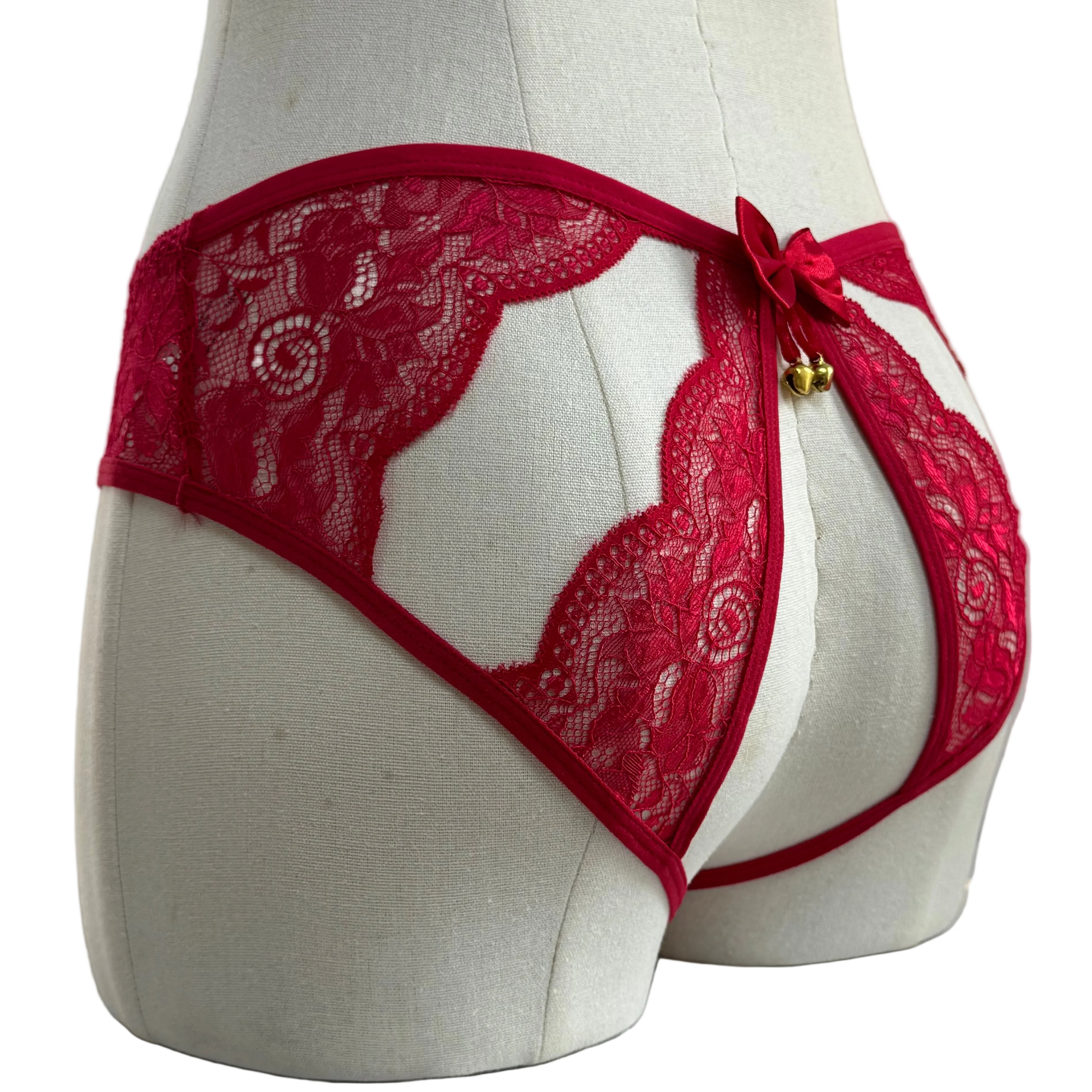 Charm Bell Holiday Special Crotchless Panties 3048