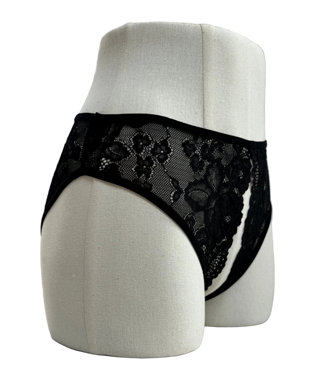 High Waist Crotchless Panties 5051