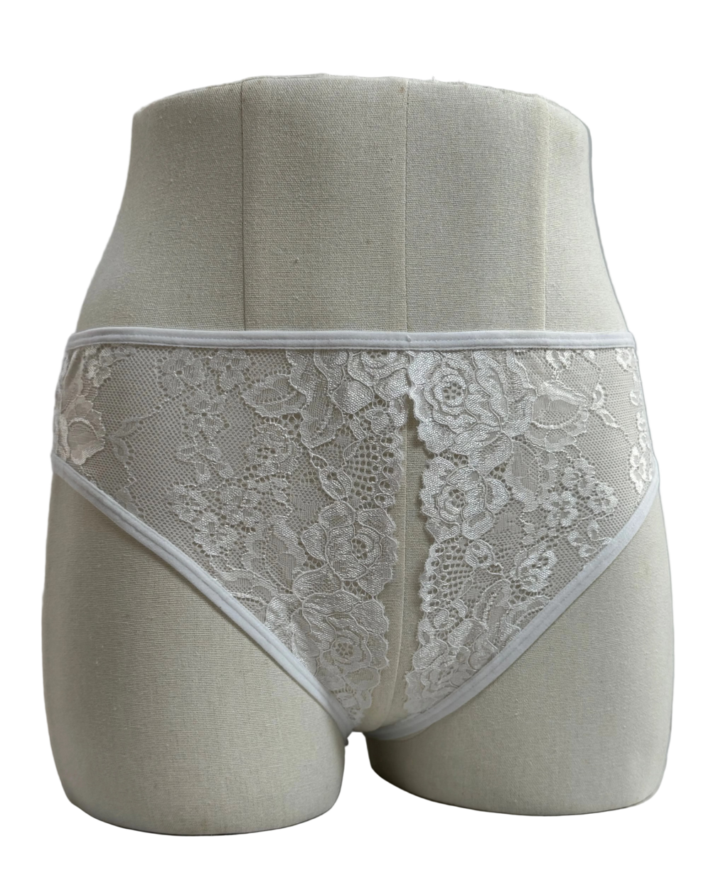 High Waist Crotchless Panties 5051