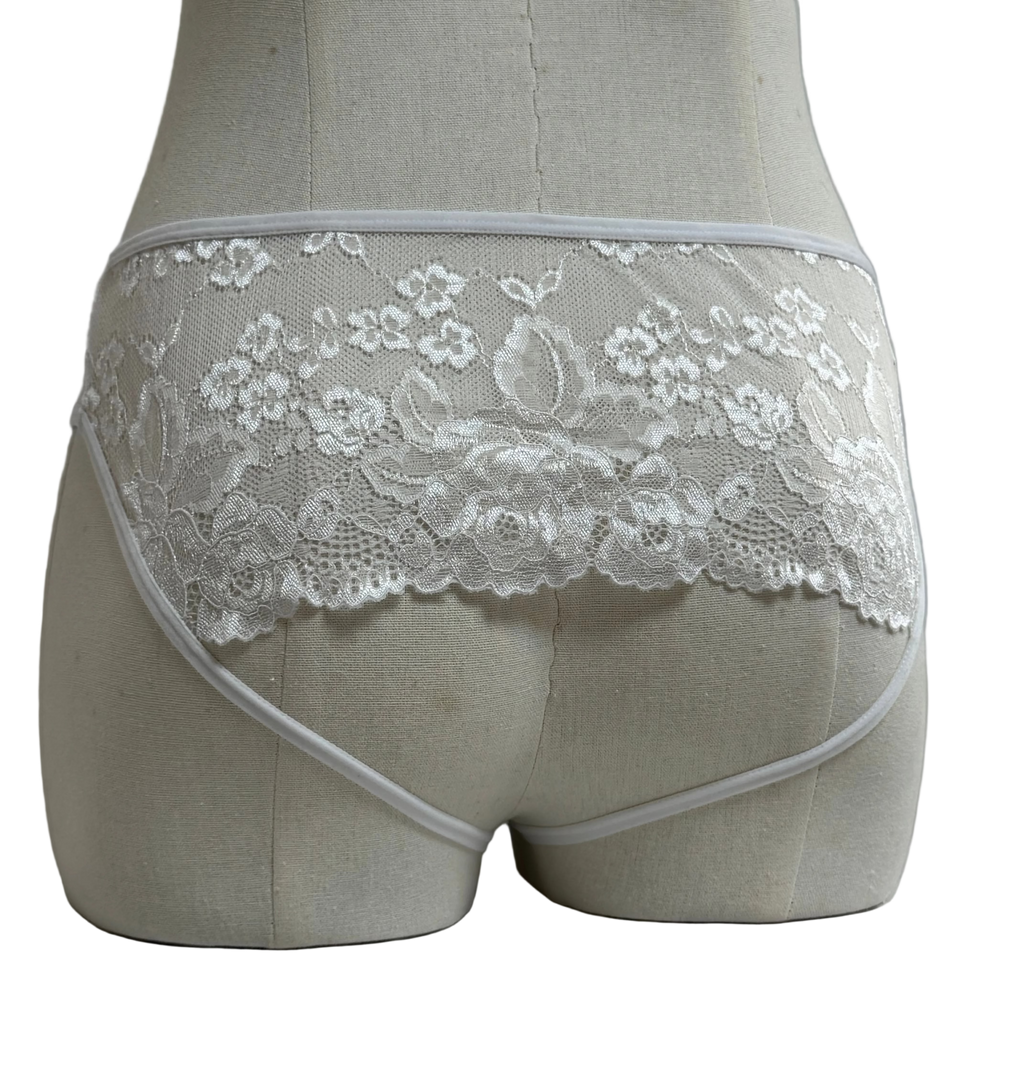 High Waist Crotchless Panties 5051