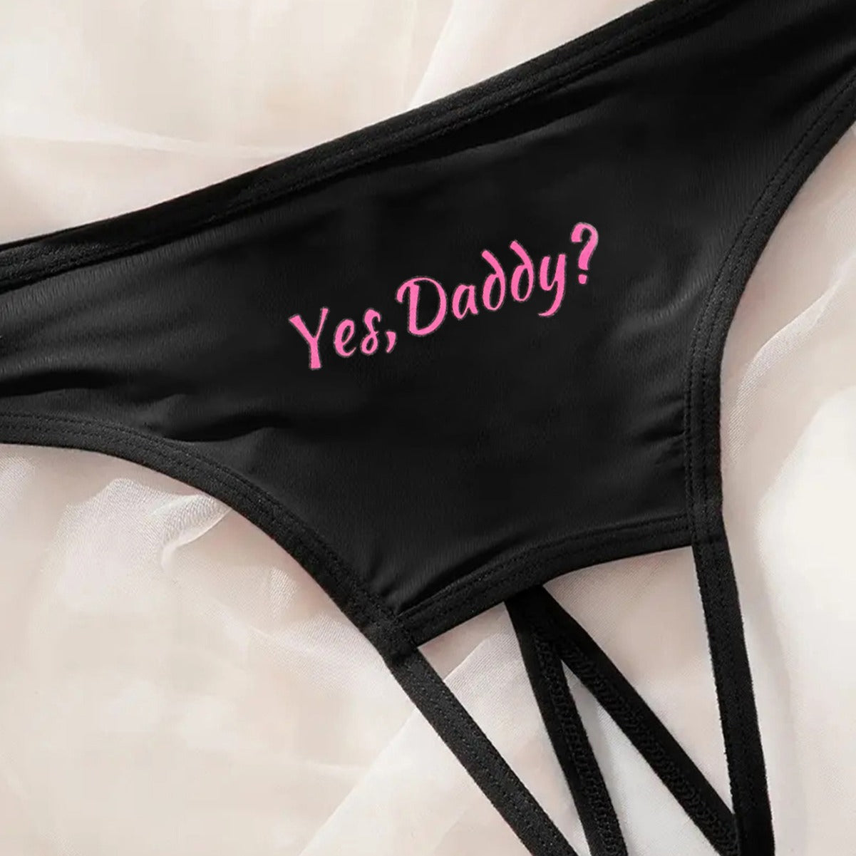 Letter Sporty Crotchless Panties N423KD