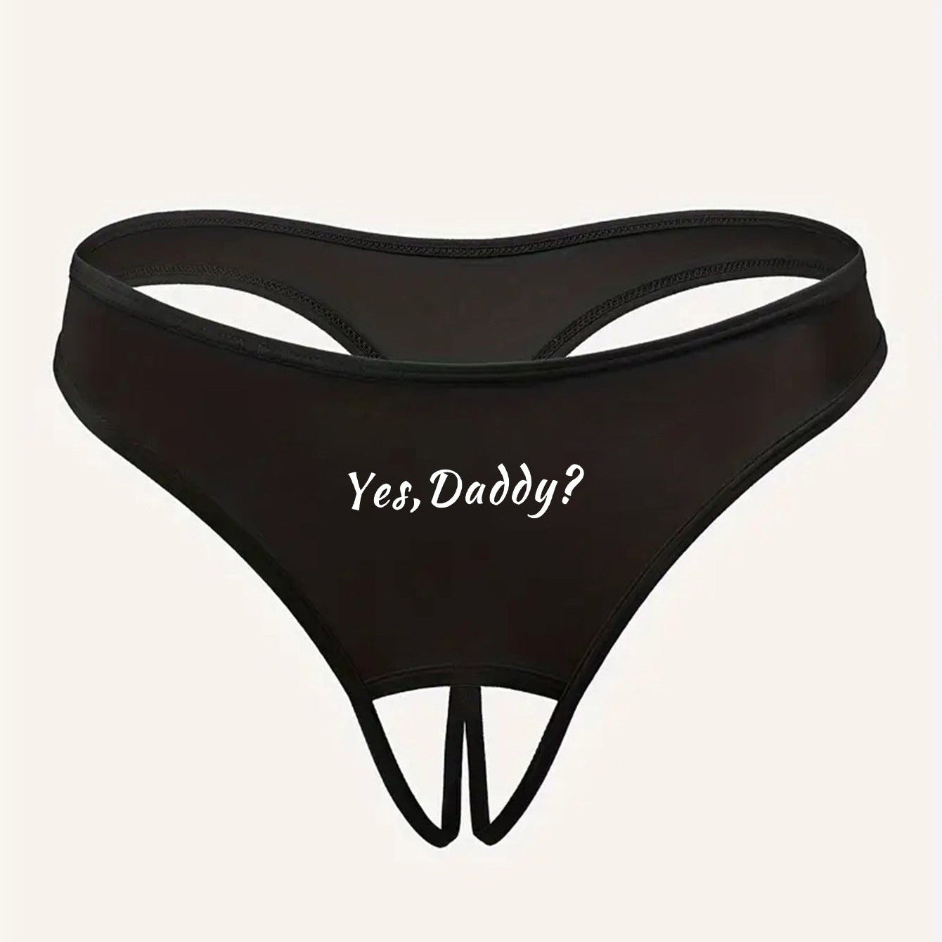 Letter Sporty Crotchless Panties N423KD