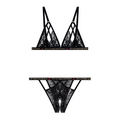 Crotchless Lace Bikini Set (Bra with Panties) 72005