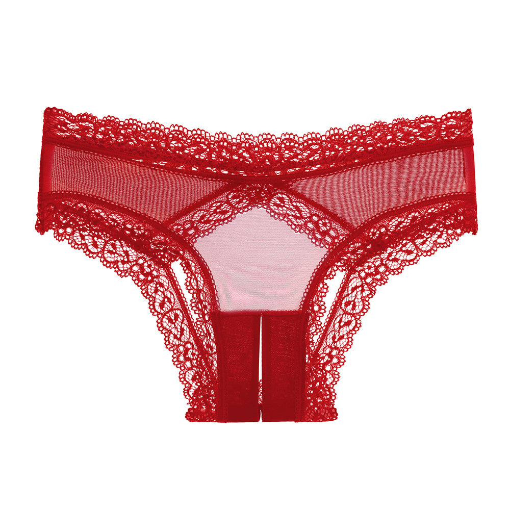 Sheer Crotchless Panties z5012