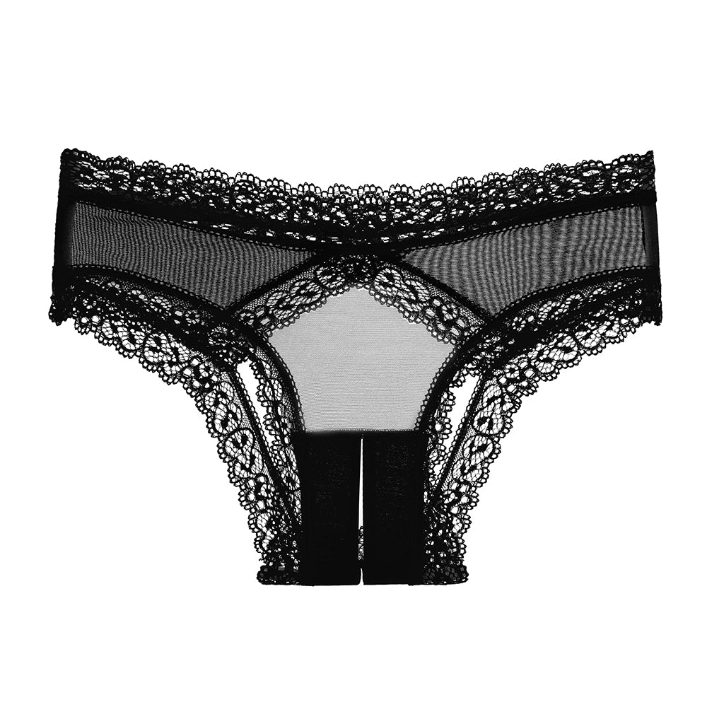 Sheer Crotchless Panties z5012